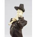 ansamblu de statuete " Klezmer Band". sculptura in fildes si lemn. cca 1900